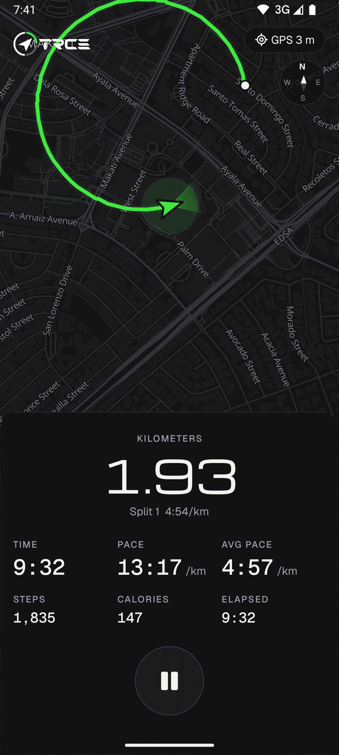 TRCE live run stats while recording
